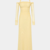 Sonnet Mesh Dress in Butter Misha