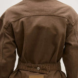 Violet Denim Jacket in Chocolate Bayse Brand