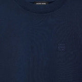 Miles Sweatshirt Framed Monogram in Washed Navy Anine Bing