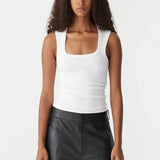 Low scooped rib tank Bassike