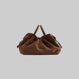 Brown Suede Mila Medium Tote