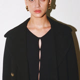 Slim Fit Cutout Detail Rib Top Bassike
