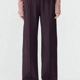 Wide Athletic Tape Pant in Plum Bassike