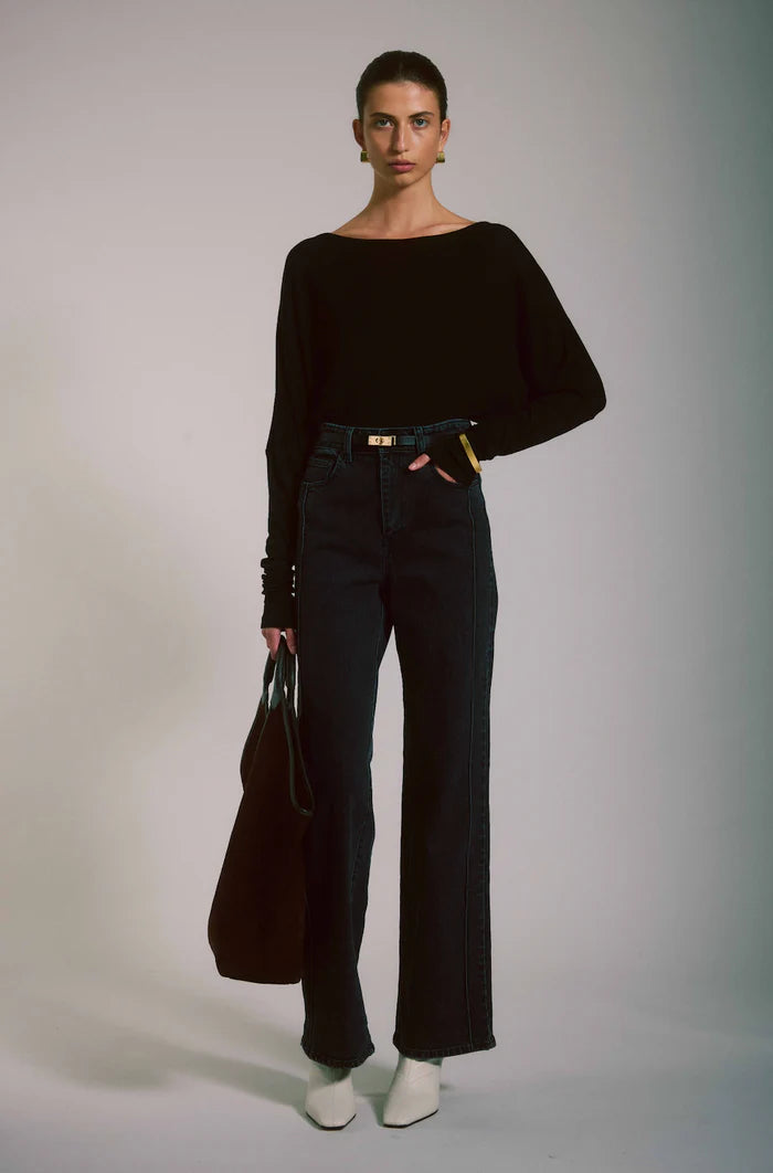 Bono Jean in Black Viktoria + Woods