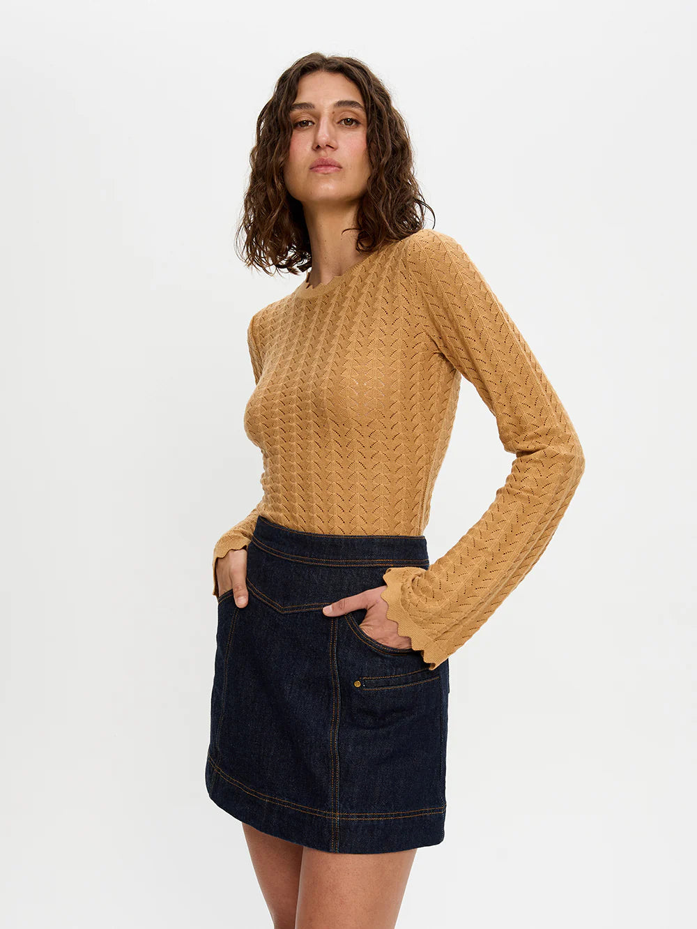 Immy Denim Mini Skirt Kivari