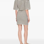 Mona Dress in Black Stripe French Terry Anine Bing