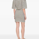 Mona Dress in Black Stripe French Terry Anine Bing