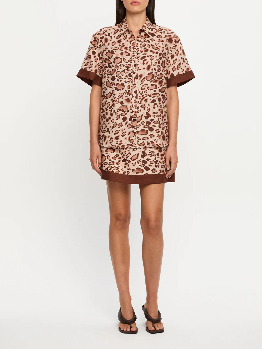 Paris Mini Skirt in Leopard Cloth Lifestyle Boutique
