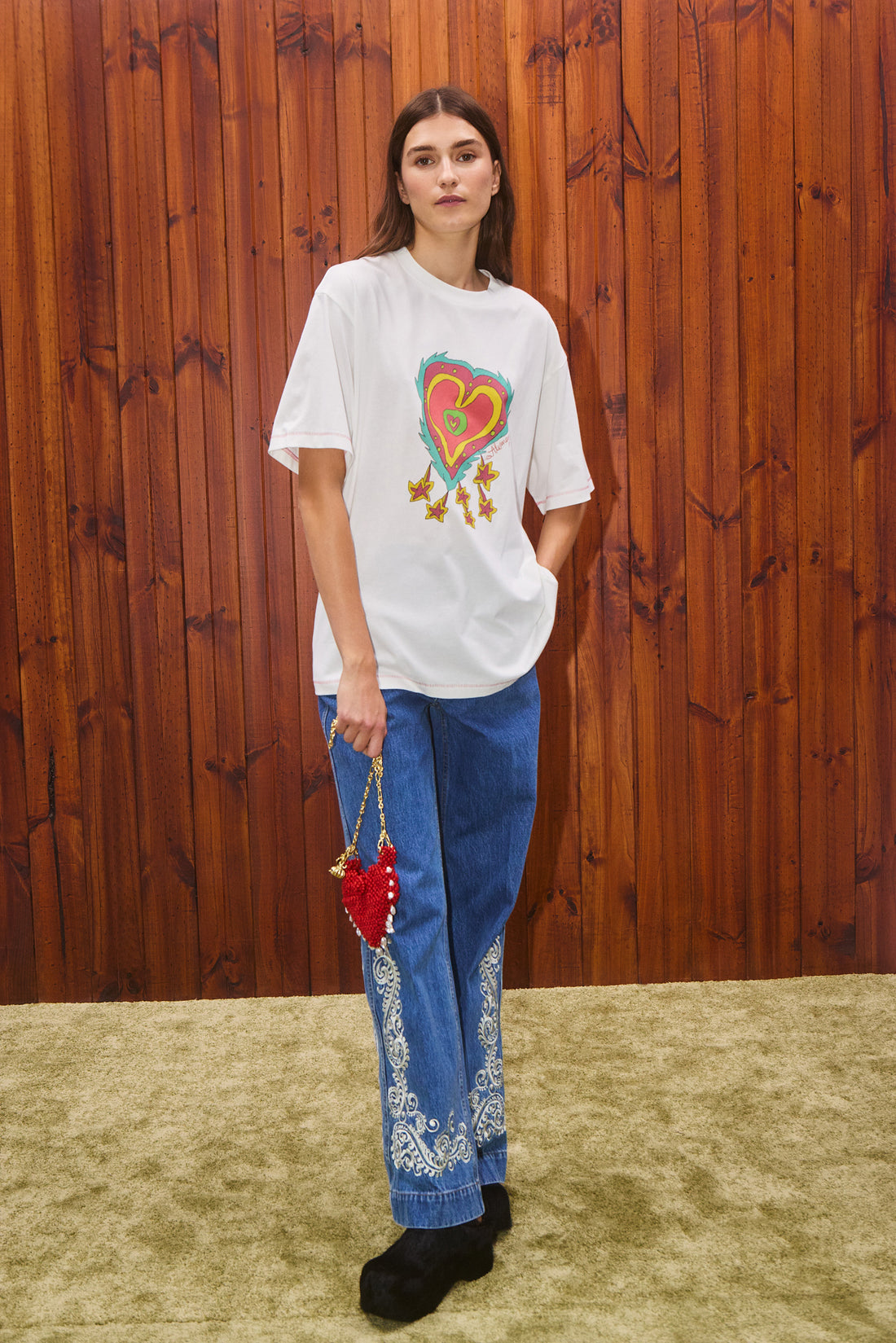 Contessa Heart Tee - Cloth Lifestyle Boutique- Alemais