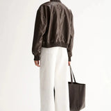 Mika Bomber Jacket in Chocolate Elka Collective