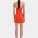 Panettone Mini Dress in Tangerine Sir.