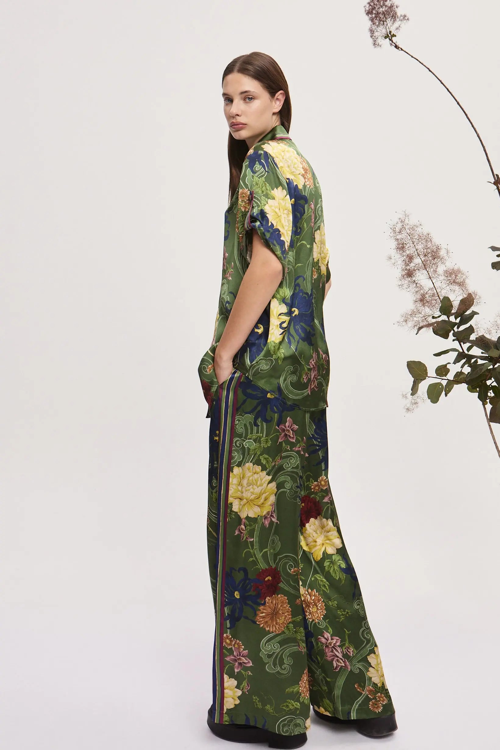 Avery Silk Pant Alemais