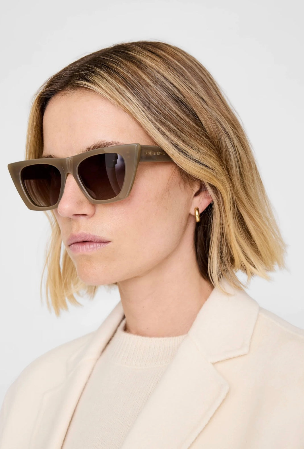 Paris Sunglasses in Dark Olive ANINE BING