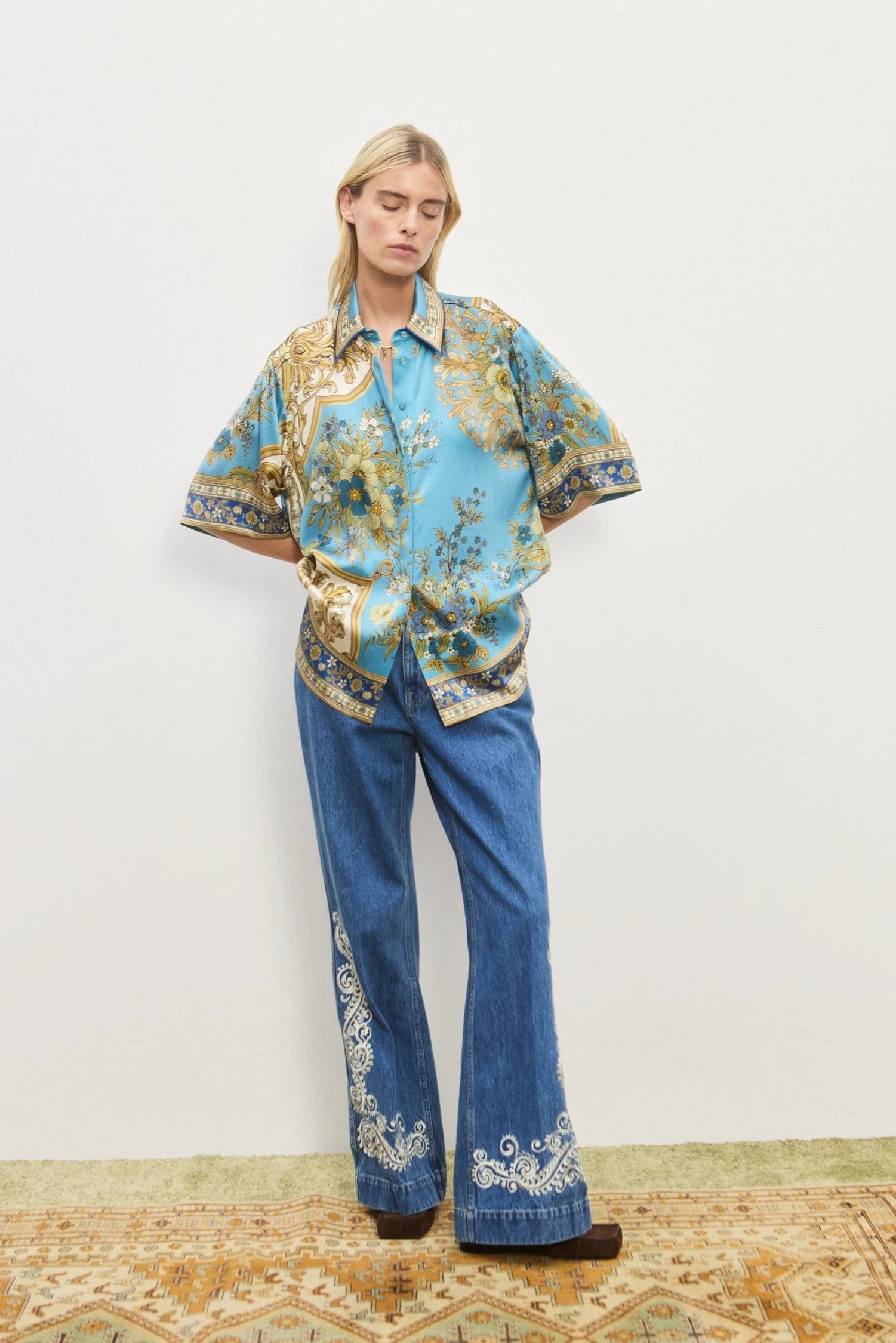 Cassie Silk Shirt Alemais