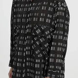 Knox Shirt in Black Blanca
