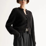 Abigail Knit Cardigan in Black Elka Collective