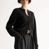 Abigail Knit Cardigan in Black Elka Collective