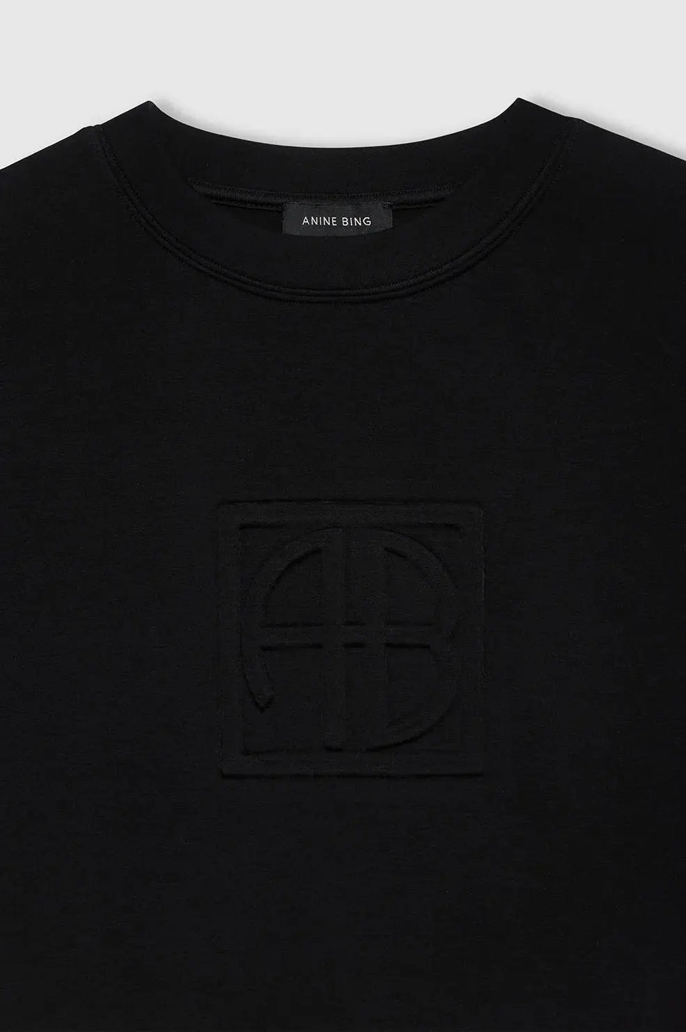 Alto Sweatshirt Framed Monogram Black Anine Bing