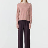 Wide Athletic Tape Pant in Plum Bassike