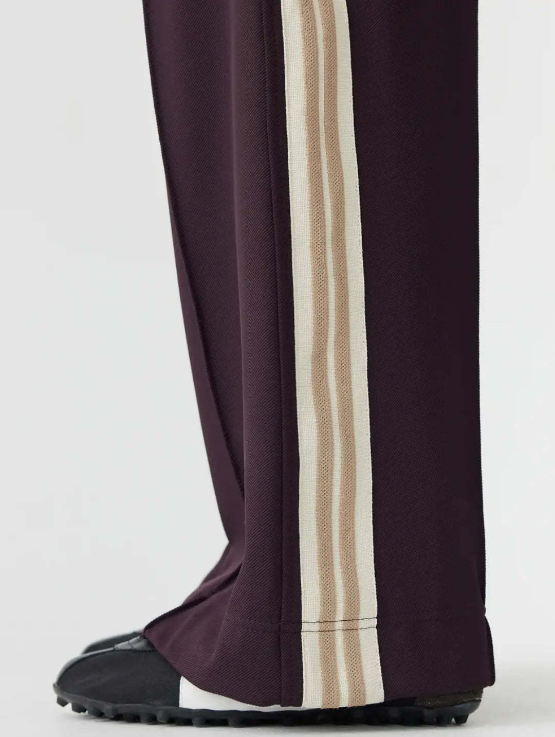 Wide Athletic Tape Pant in Plum Bassike