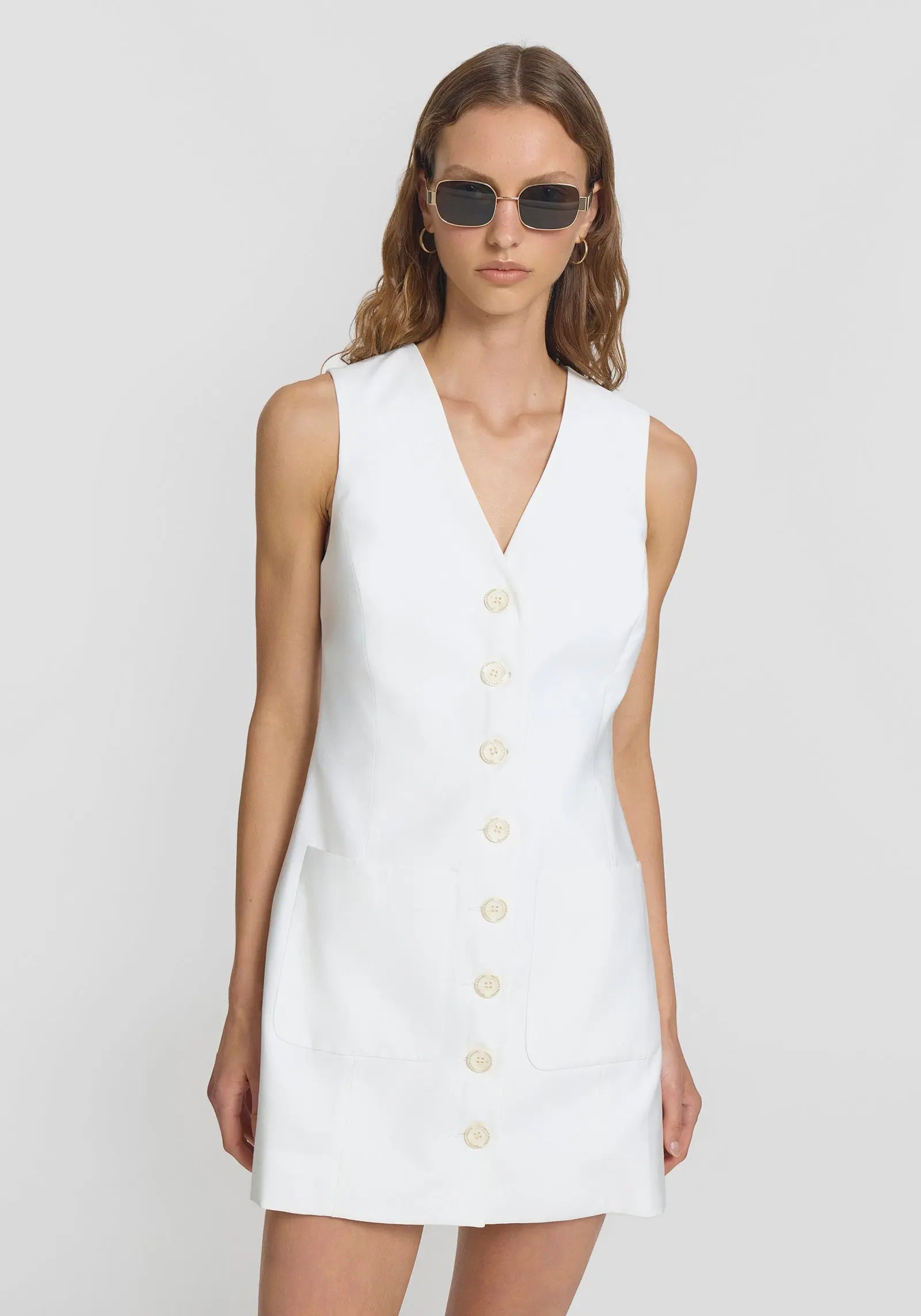 Cascade Dress in Ivory Viktoria + Woods