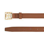 Monogram Belt in Cognac Anine Bing
