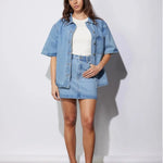 Reese Oversized Denim Shirt Ena Pelly