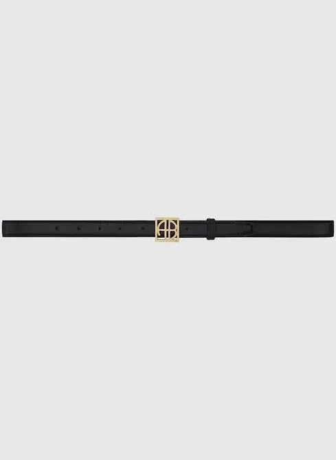 Anine Bing Monogram Belt in Black Anine Bing