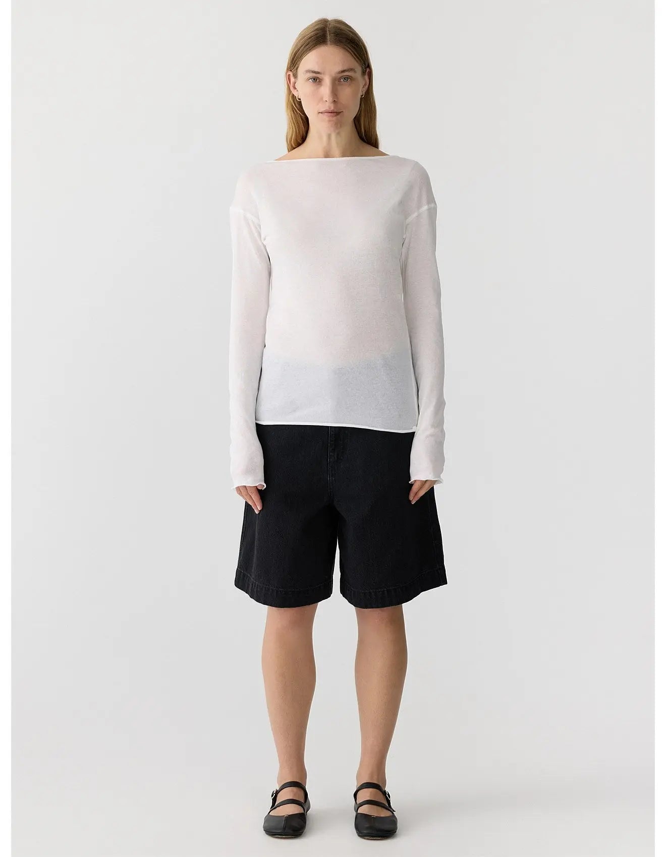 Boatneck Superfine L/S T- Shirt BASSIKE