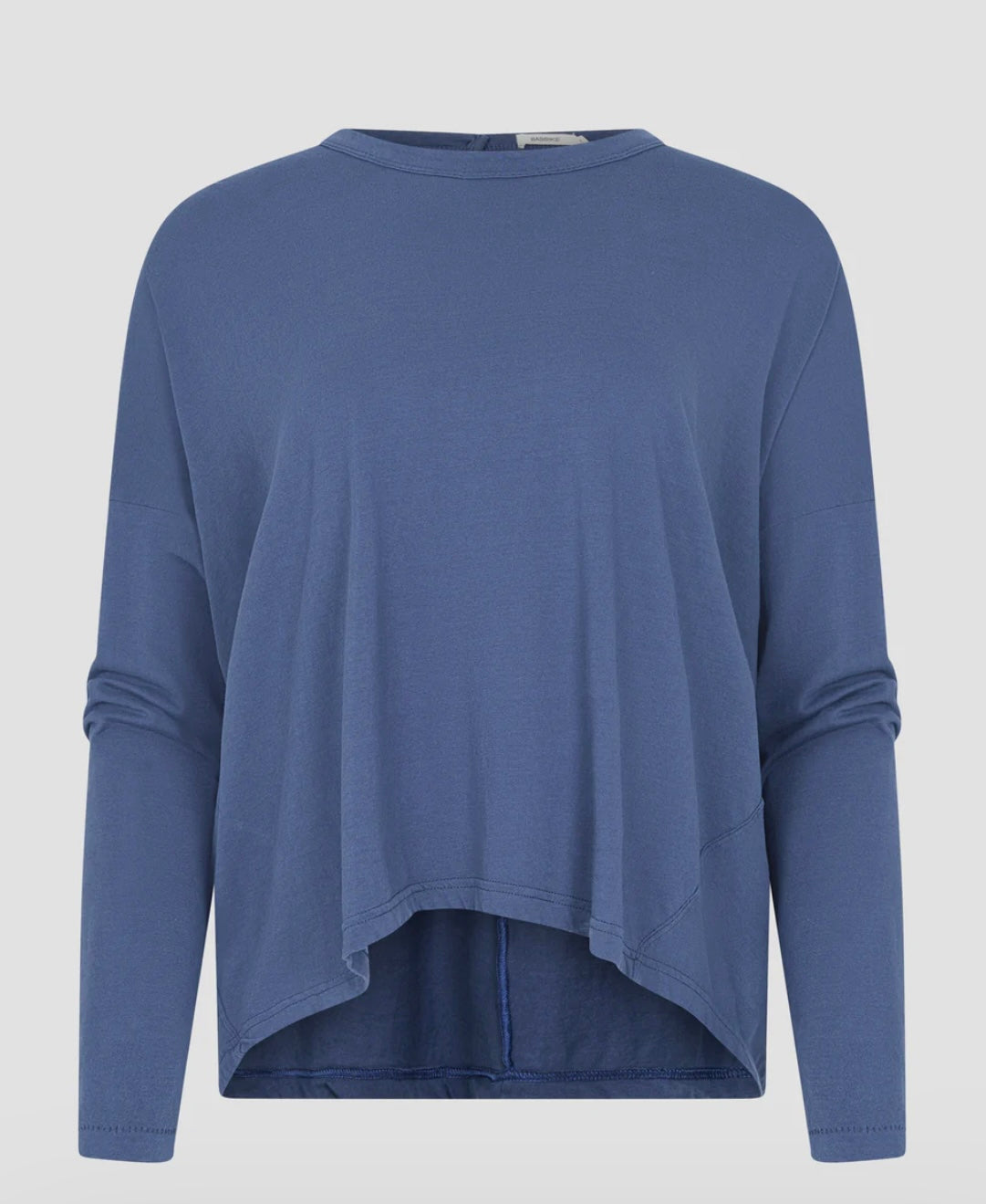 Long Sleeve Circle Top in Midnight Blue Bassike