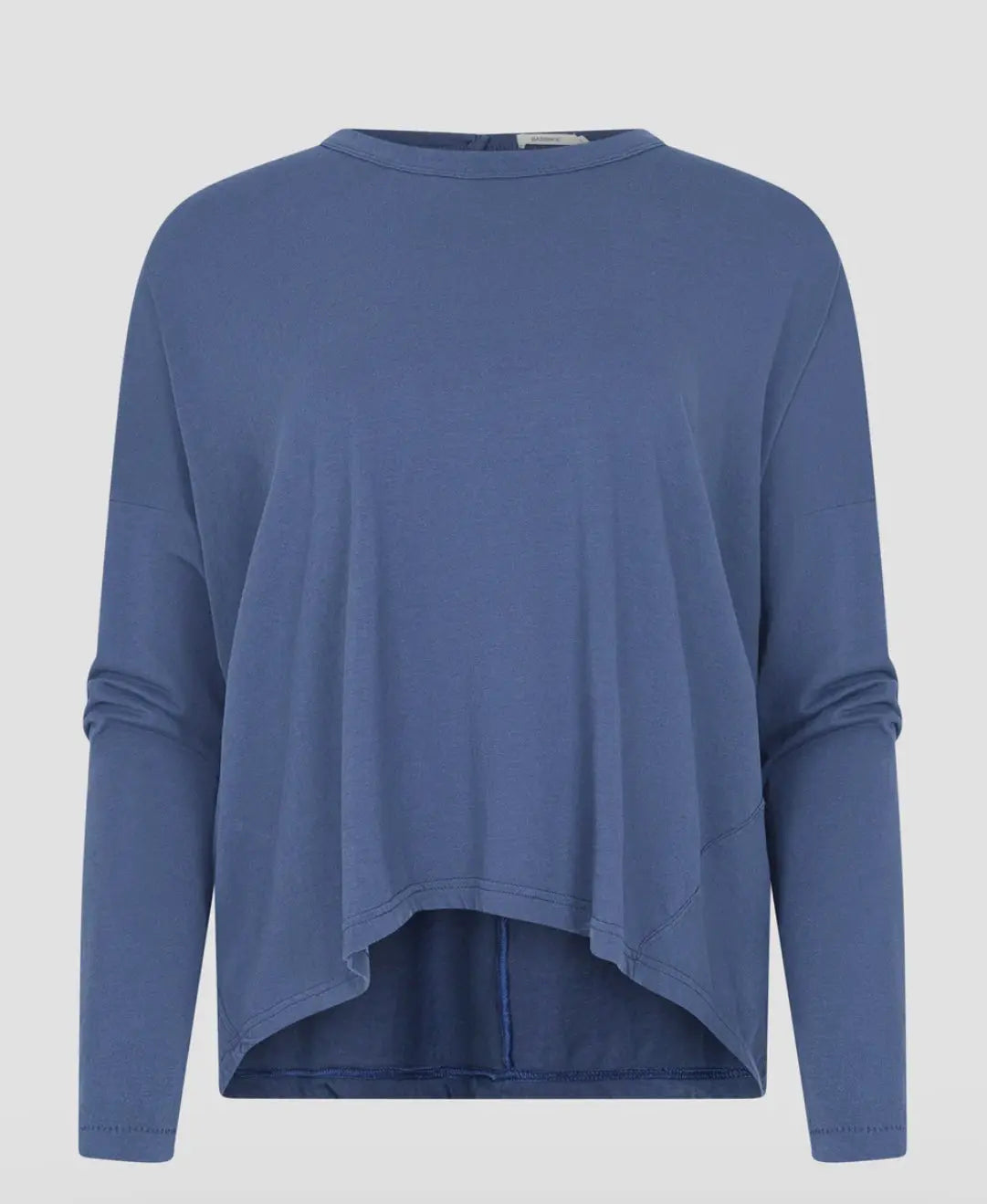 Long Sleeve Circle Top in Midnight Blue Bassike