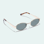 The Boston Sunglasses in Gold Khaki Luv Lou