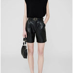 Jollie Top in Black Crinkle Anine Bing