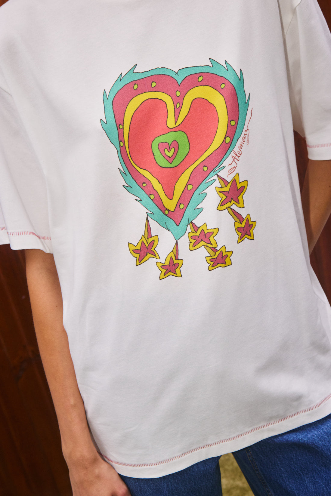 Contessa Heart Tee - Cloth Lifestyle Boutique- Alemais