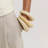 Heirloom Bangle in Cream Anna Rossi