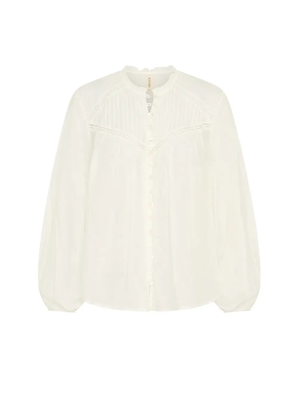 Lenny Blouse in White Kivari