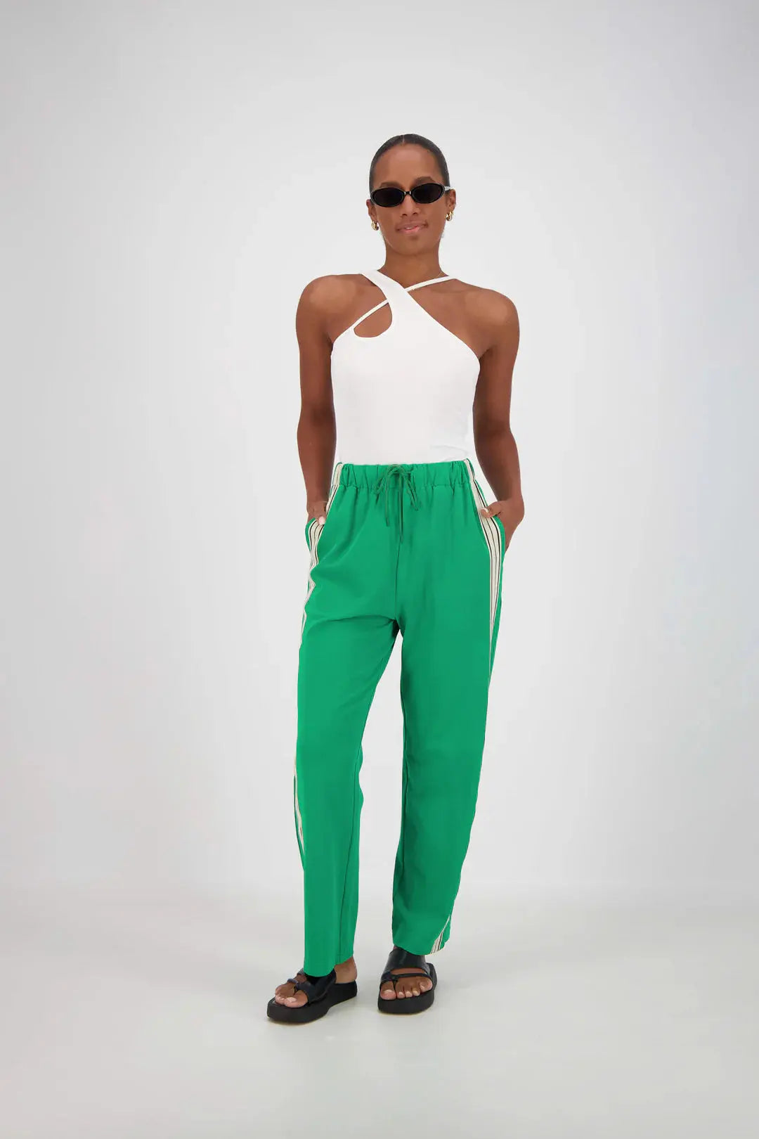 Panarea Pant in Green Jasmine Alexa