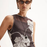 Lillian Maxi Dress in Chocolate
