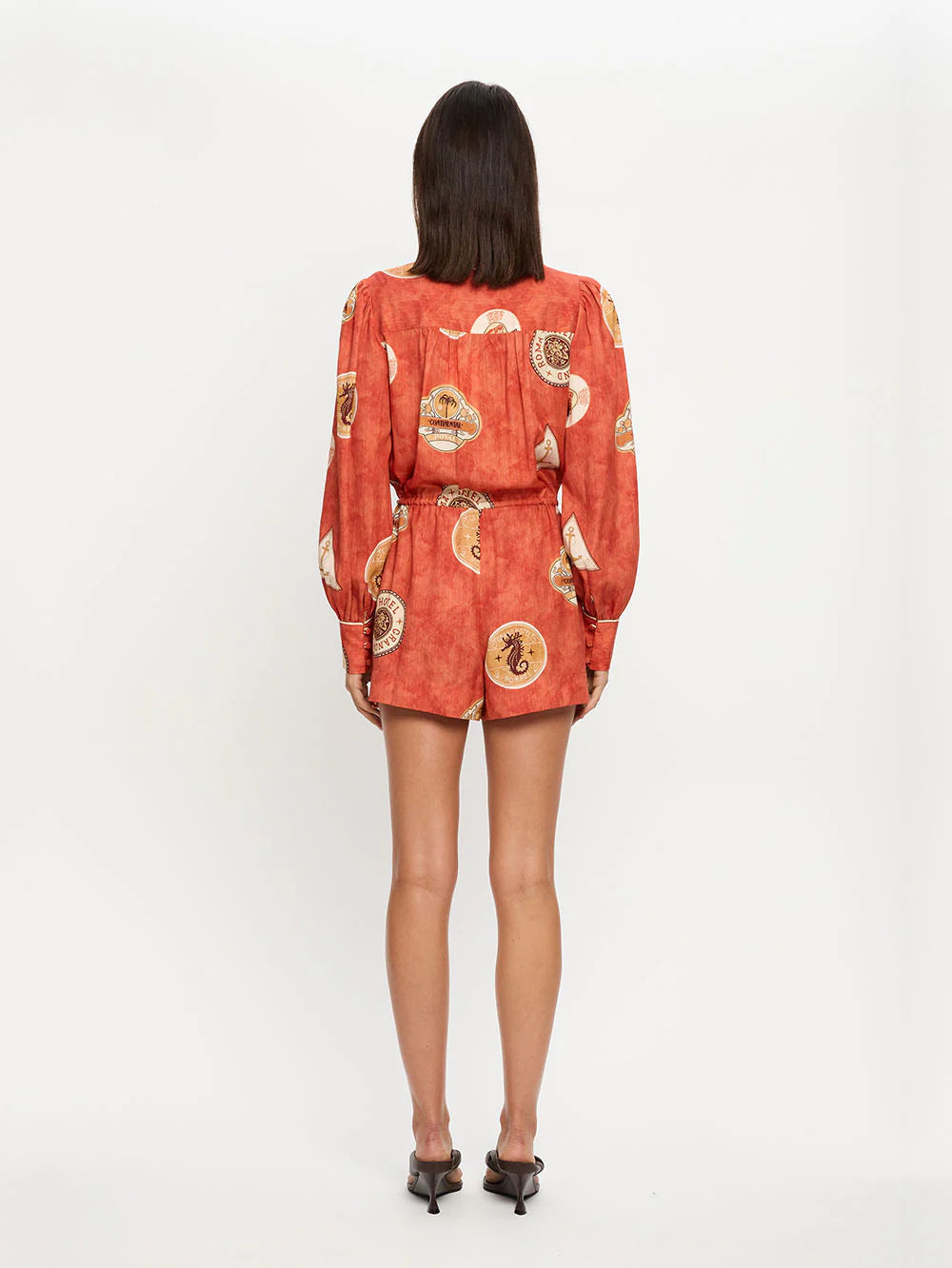 Vacanza Playsuit in Red Kivari