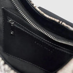 Mischa Baguette Bag in Python Brie Leon