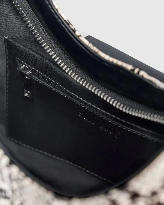 Mischa Baguette Bag in Python Brie Leon