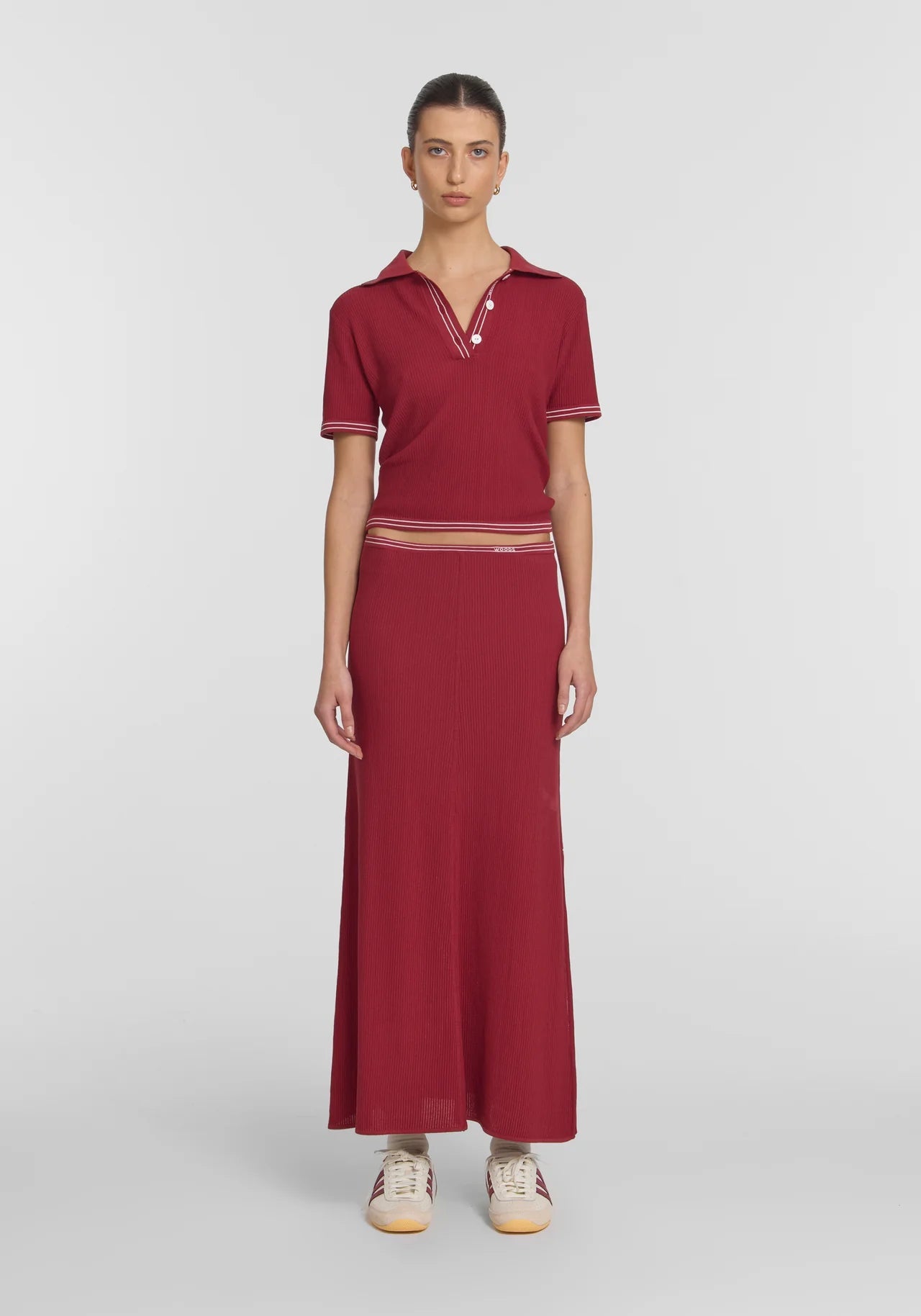 Showtime Skirt in Red Viktoria + Woods