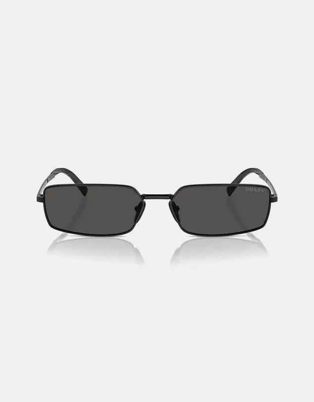 Prada Rectangular Metal Sunglasses Prada