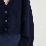 Pepa Cardigan in Navy Blanca