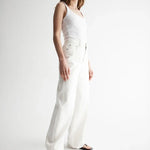 Apollo Jean in White Elka Collective