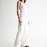Apollo Jean in White Elka Collective