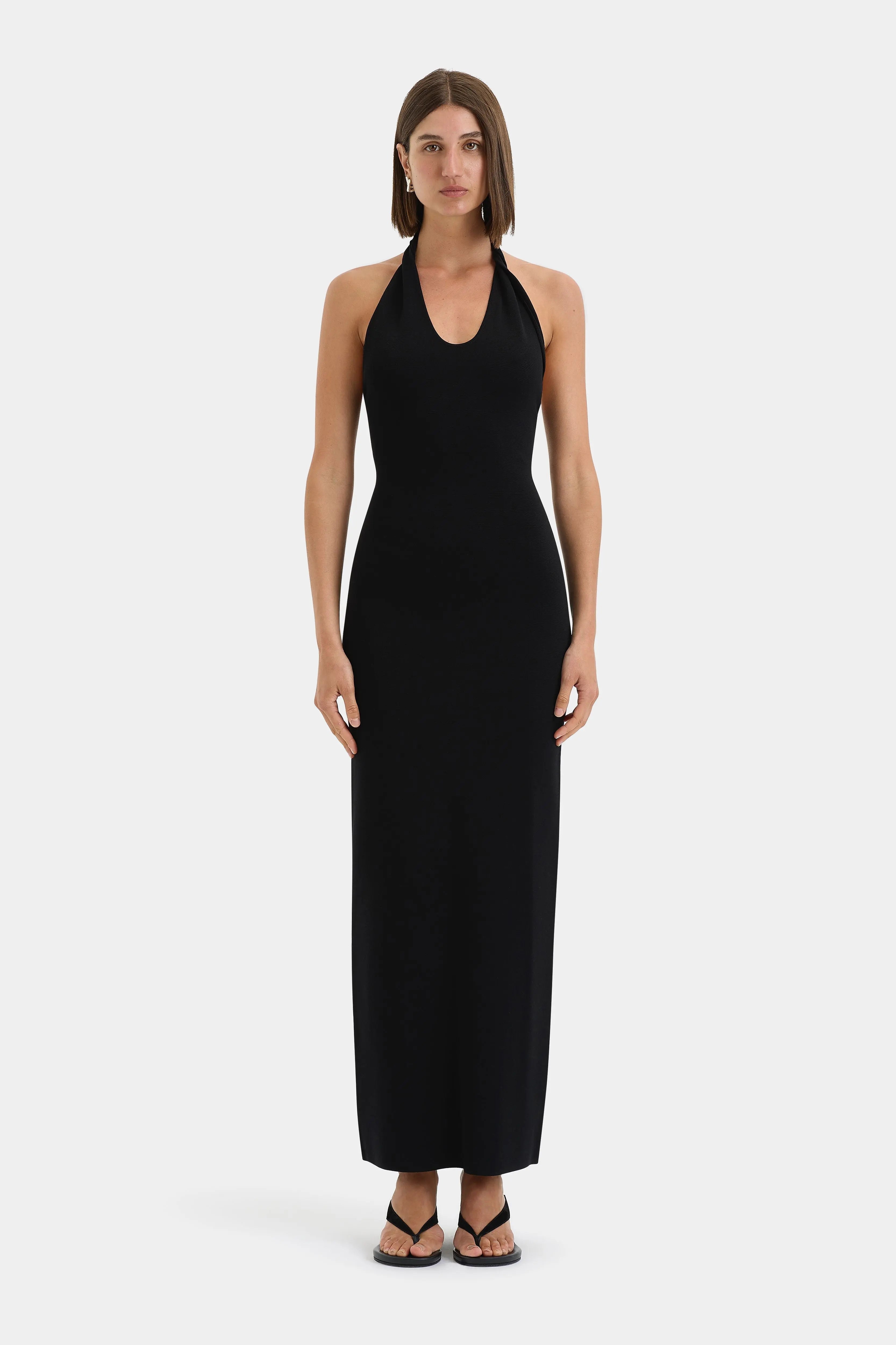 Solari Halter Twist Dress Sir.