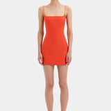 Panettone Mini Dress in Tangerine Sir.