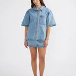 Reese Oversized Denim Shirt Ena Pelly
