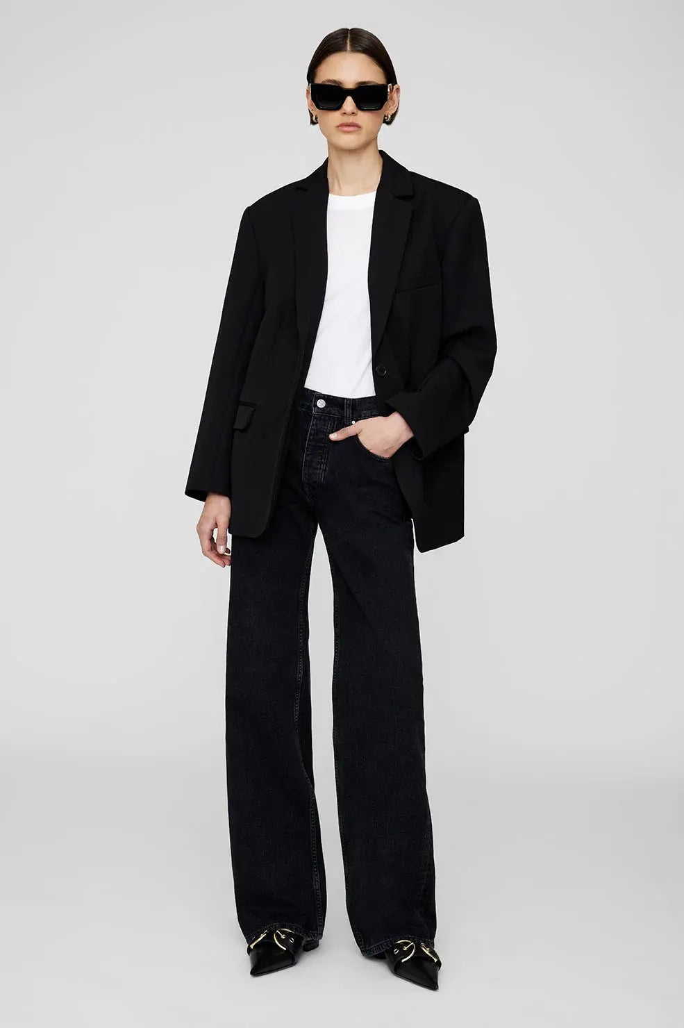 Hugh Jean in Vintage Black Anine Bing